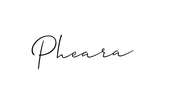 How to make Pheara signature? Allison_Script is a professional autograph style. Create handwritten signature for Pheara name. Pheara signature style 2 images and pictures png