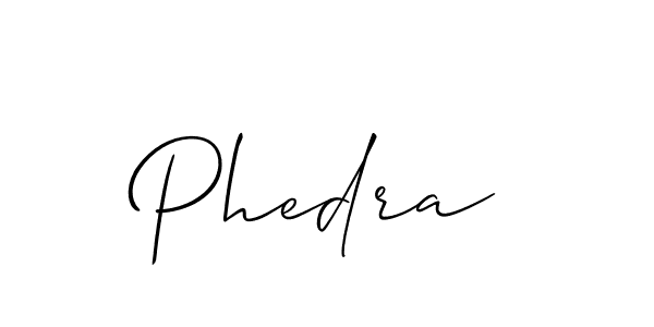 Also we have Phedra name is the best signature style. Create professional handwritten signature collection using Allison_Script autograph style. Phedra signature style 2 images and pictures png