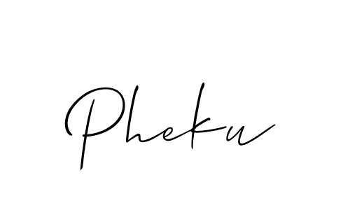 How to make Pheku signature? Allison_Script is a professional autograph style. Create handwritten signature for Pheku name. Pheku signature style 2 images and pictures png