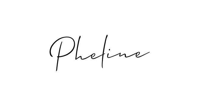 Pheline stylish signature style. Best Handwritten Sign (Allison_Script) for my name. Handwritten Signature Collection Ideas for my name Pheline. Pheline signature style 2 images and pictures png