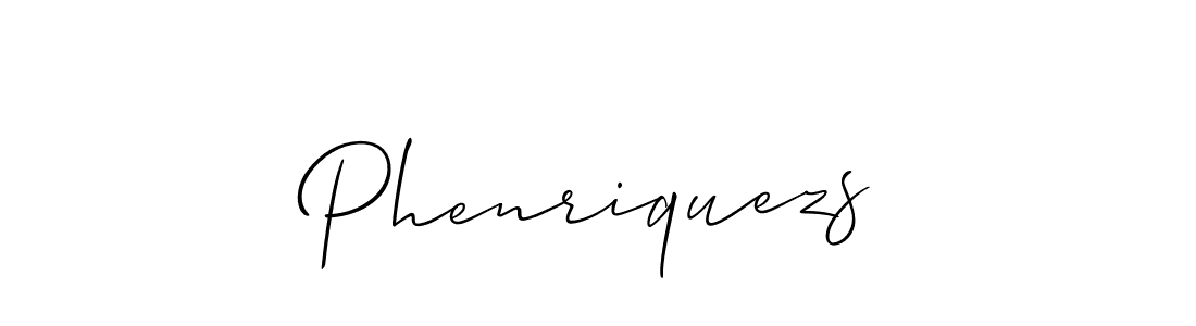 if you are searching for the best signature style for your name Phenriquezs. so please give up your signature search. here we have designed multiple signature styles  using Allison_Script. Phenriquezs signature style 2 images and pictures png