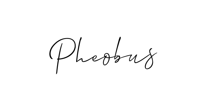 How to make Pheobus signature? Allison_Script is a professional autograph style. Create handwritten signature for Pheobus name. Pheobus signature style 2 images and pictures png