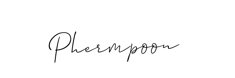 Best and Professional Signature Style for Phermpoon. Allison_Script Best Signature Style Collection. Phermpoon signature style 2 images and pictures png