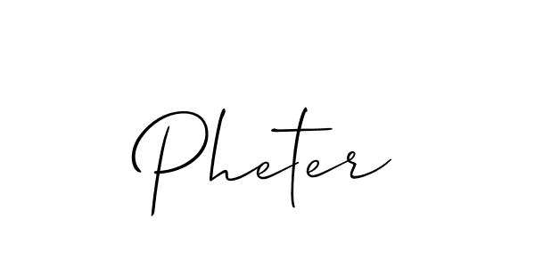 How to Draw Pheter signature style? Allison_Script is a latest design signature styles for name Pheter. Pheter signature style 2 images and pictures png