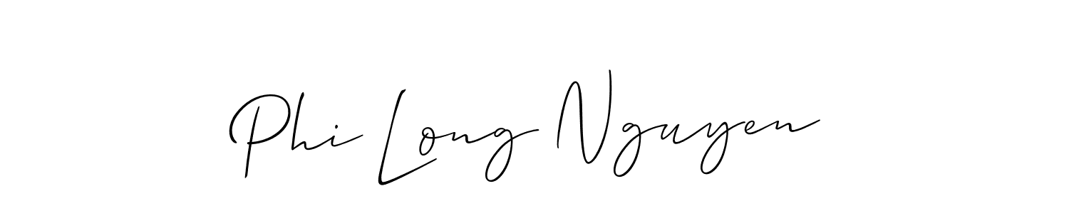 How to make Phi Long Nguyen signature? Allison_Script is a professional autograph style. Create handwritten signature for Phi Long Nguyen name. Phi Long Nguyen signature style 2 images and pictures png