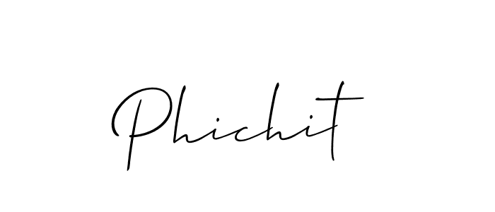 Also we have Phichit name is the best signature style. Create professional handwritten signature collection using Allison_Script autograph style. Phichit signature style 2 images and pictures png