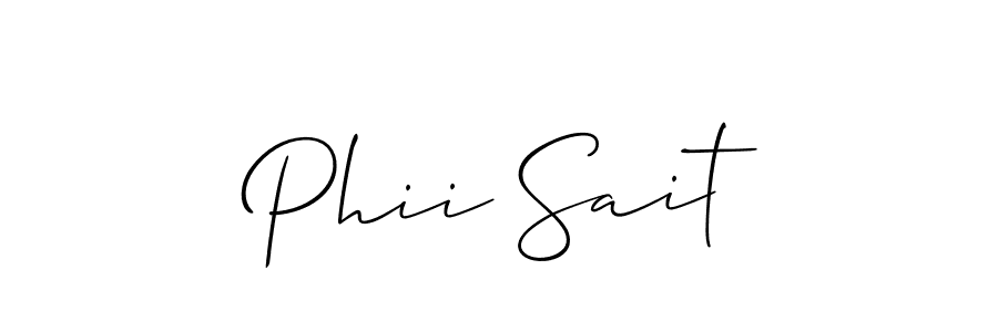 This is the best signature style for the Phii Sait name. Also you like these signature font (Allison_Script). Mix name signature. Phii Sait signature style 2 images and pictures png