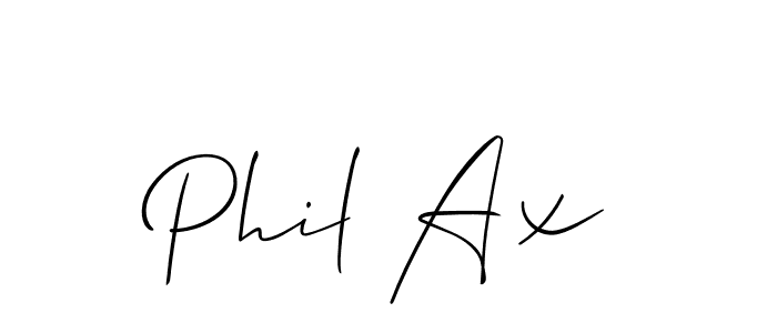 Make a short Phil Ax signature style. Manage your documents anywhere anytime using Allison_Script. Create and add eSignatures, submit forms, share and send files easily. Phil Ax signature style 2 images and pictures png