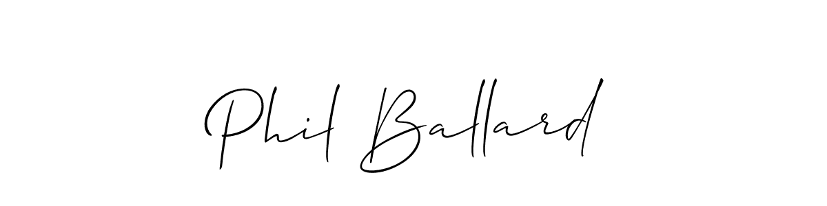 Also You can easily find your signature by using the search form. We will create Phil Ballard name handwritten signature images for you free of cost using Allison_Script sign style. Phil Ballard signature style 2 images and pictures png