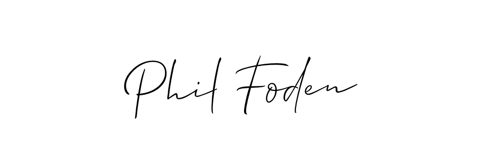 How to make Phil Foden signature? Allison_Script is a professional autograph style. Create handwritten signature for Phil Foden name. Phil Foden signature style 2 images and pictures png