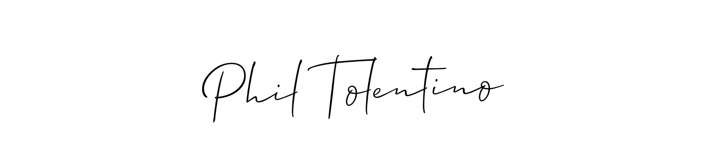 Best and Professional Signature Style for Phil Tolentino. Allison_Script Best Signature Style Collection. Phil Tolentino signature style 2 images and pictures png