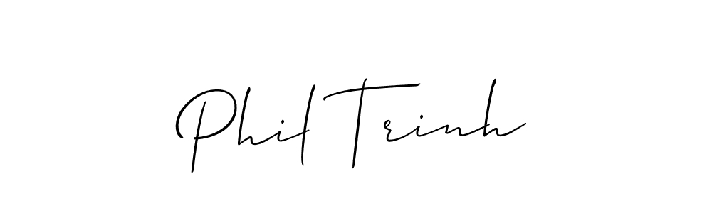 Best and Professional Signature Style for Phil Trinh. Allison_Script Best Signature Style Collection. Phil Trinh signature style 2 images and pictures png