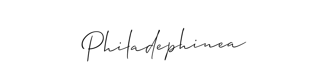 How to make Philadephinea signature? Allison_Script is a professional autograph style. Create handwritten signature for Philadephinea name. Philadephinea signature style 2 images and pictures png