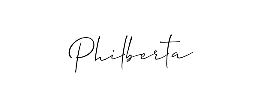 You should practise on your own different ways (Allison_Script) to write your name (Philberta) in signature. don't let someone else do it for you. Philberta signature style 2 images and pictures png