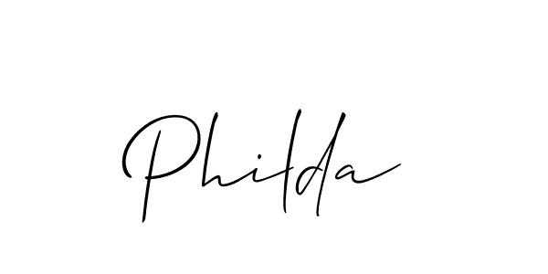 Make a beautiful signature design for name Philda. Use this online signature maker to create a handwritten signature for free. Philda signature style 2 images and pictures png