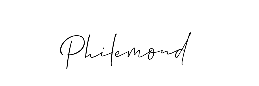 Philemond stylish signature style. Best Handwritten Sign (Allison_Script) for my name. Handwritten Signature Collection Ideas for my name Philemond. Philemond signature style 2 images and pictures png