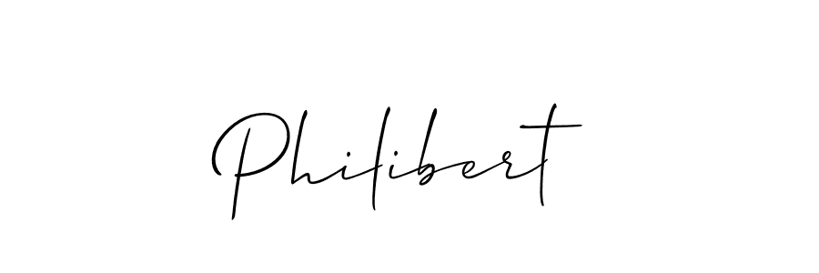 Create a beautiful signature design for name Philibert. With this signature (Allison_Script) fonts, you can make a handwritten signature for free. Philibert signature style 2 images and pictures png