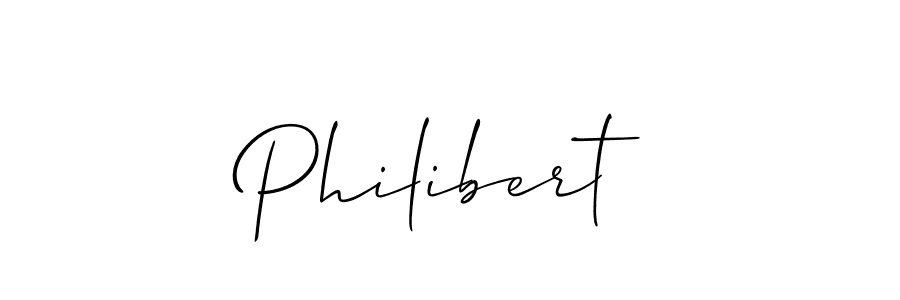 How to make Philibert signature? Allison_Script is a professional autograph style. Create handwritten signature for Philibert name. Philibert signature style 2 images and pictures png