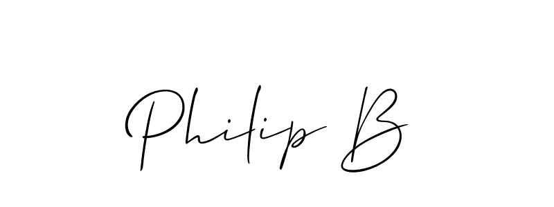 How to Draw Philip B signature style? Allison_Script is a latest design signature styles for name Philip B. Philip B signature style 2 images and pictures png