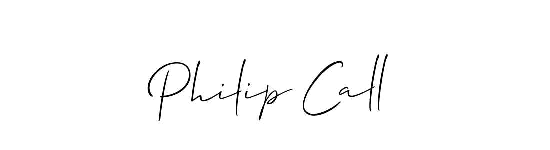 Allison_Script is a professional signature style that is perfect for those who want to add a touch of class to their signature. It is also a great choice for those who want to make their signature more unique. Get Philip Call name to fancy signature for free. Philip Call signature style 2 images and pictures png