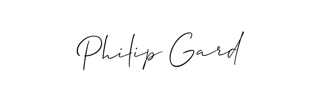 Once you've used our free online signature maker to create your best signature Allison_Script style, it's time to enjoy all of the benefits that Philip Gard name signing documents. Philip Gard signature style 2 images and pictures png