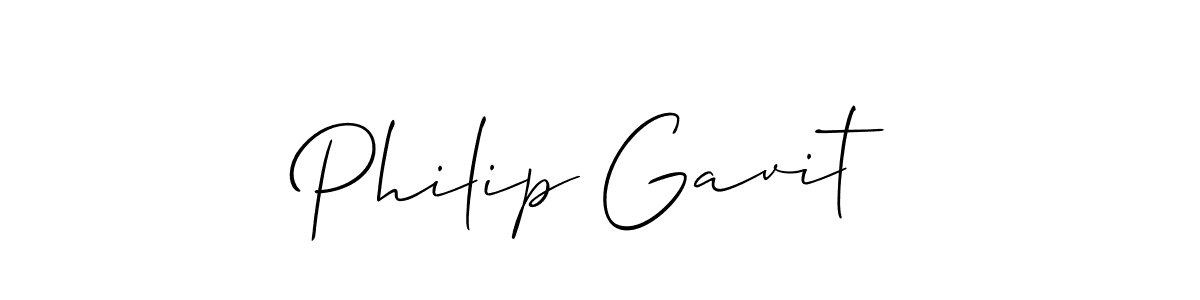 Design your own signature with our free online signature maker. With this signature software, you can create a handwritten (Allison_Script) signature for name Philip Gavit. Philip Gavit signature style 2 images and pictures png