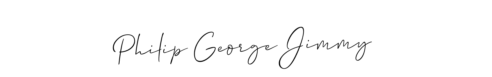 Similarly Allison_Script is the best handwritten signature design. Signature creator online .You can use it as an online autograph creator for name Philip George Jimmy. Philip George Jimmy signature style 2 images and pictures png