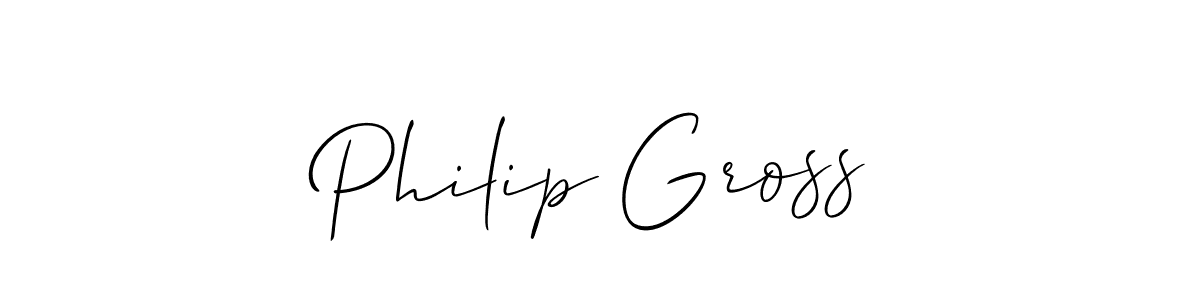 Use a signature maker to create a handwritten signature online. With this signature software, you can design (Allison_Script) your own signature for name Philip Gross. Philip Gross signature style 2 images and pictures png