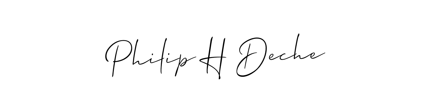 See photos of Philip H Deche official signature by Spectra . Check more albums & portfolios. Read reviews & check more about Allison_Script font. Philip H Deche signature style 2 images and pictures png