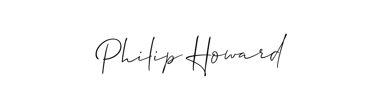 You should practise on your own different ways (Allison_Script) to write your name (Philip Howard) in signature. don't let someone else do it for you. Philip Howard signature style 2 images and pictures png