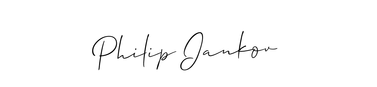 Make a beautiful signature design for name Philip Iankov. With this signature (Allison_Script) style, you can create a handwritten signature for free. Philip Iankov signature style 2 images and pictures png