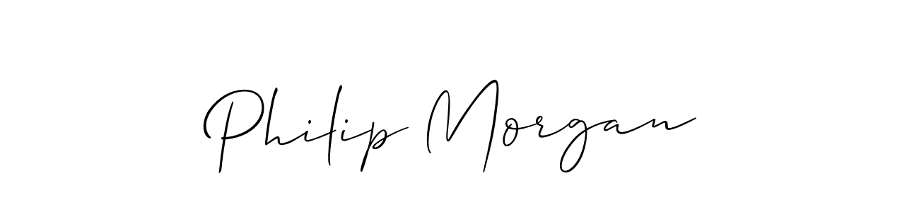 Make a beautiful signature design for name Philip Morgan. With this signature (Allison_Script) style, you can create a handwritten signature for free. Philip Morgan signature style 2 images and pictures png