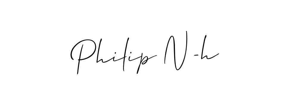 Similarly Allison_Script is the best handwritten signature design. Signature creator online .You can use it as an online autograph creator for name Philip N-h. Philip N-h signature style 2 images and pictures png