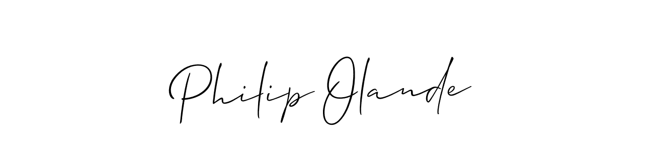 How to Draw Philip Olande signature style? Allison_Script is a latest design signature styles for name Philip Olande. Philip Olande signature style 2 images and pictures png