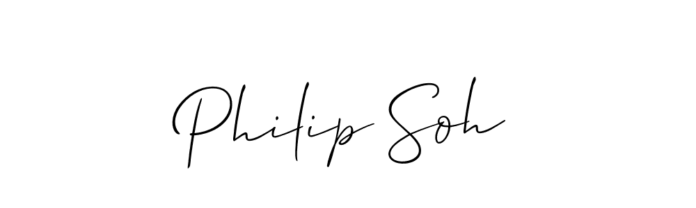 Philip Soh stylish signature style. Best Handwritten Sign (Allison_Script) for my name. Handwritten Signature Collection Ideas for my name Philip Soh. Philip Soh signature style 2 images and pictures png