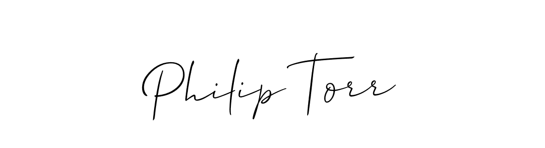 Make a beautiful signature design for name Philip Torr. With this signature (Allison_Script) style, you can create a handwritten signature for free. Philip Torr signature style 2 images and pictures png