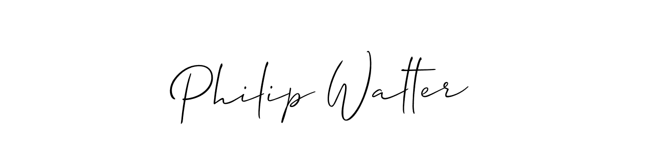 How to make Philip Walter name signature. Use Allison_Script style for creating short signs online. This is the latest handwritten sign. Philip Walter signature style 2 images and pictures png