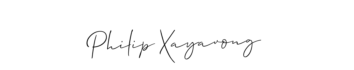 Make a beautiful signature design for name Philip Xayavong. With this signature (Allison_Script) style, you can create a handwritten signature for free. Philip Xayavong signature style 2 images and pictures png