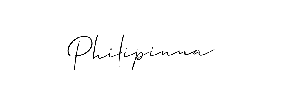 How to make Philipinna signature? Allison_Script is a professional autograph style. Create handwritten signature for Philipinna name. Philipinna signature style 2 images and pictures png