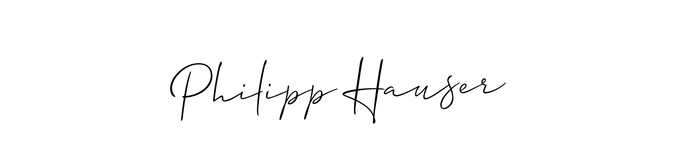 Use a signature maker to create a handwritten signature online. With this signature software, you can design (Allison_Script) your own signature for name Philipp Hauser. Philipp Hauser signature style 2 images and pictures png