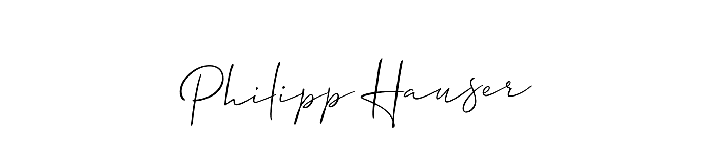 Use a signature maker to create a handwritten signature online. With this signature software, you can design (Allison_Script) your own signature for name Philipp Hauser. Philipp Hauser signature style 2 images and pictures png