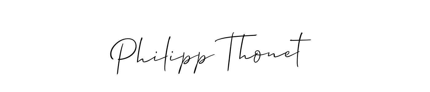 Design your own signature with our free online signature maker. With this signature software, you can create a handwritten (Allison_Script) signature for name Philipp Thonet. Philipp Thonet signature style 2 images and pictures png