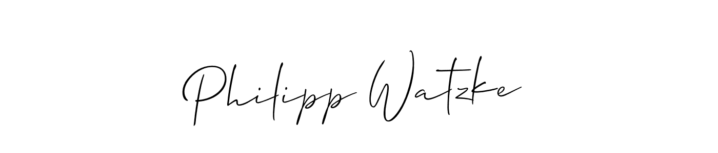 Best and Professional Signature Style for Philipp Watzke. Allison_Script Best Signature Style Collection. Philipp Watzke signature style 2 images and pictures png