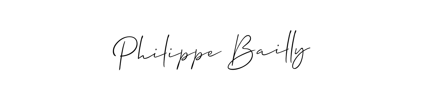 Use a signature maker to create a handwritten signature online. With this signature software, you can design (Allison_Script) your own signature for name Philippe Bailly. Philippe Bailly signature style 2 images and pictures png