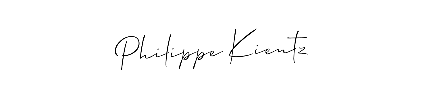 Create a beautiful signature design for name Philippe Kientz. With this signature (Allison_Script) fonts, you can make a handwritten signature for free. Philippe Kientz signature style 2 images and pictures png