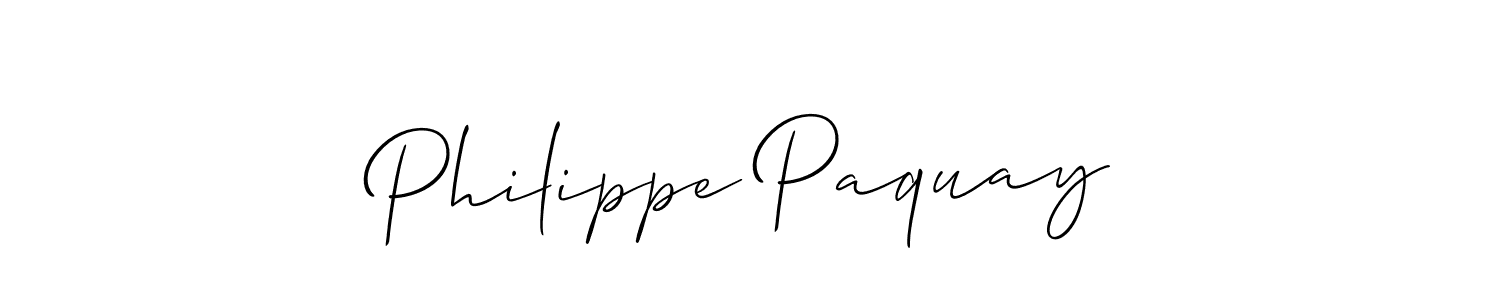 How to make Philippe Paquay name signature. Use Allison_Script style for creating short signs online. This is the latest handwritten sign. Philippe Paquay signature style 2 images and pictures png