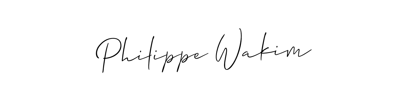 How to make Philippe Wakim signature? Allison_Script is a professional autograph style. Create handwritten signature for Philippe Wakim name. Philippe Wakim signature style 2 images and pictures png
