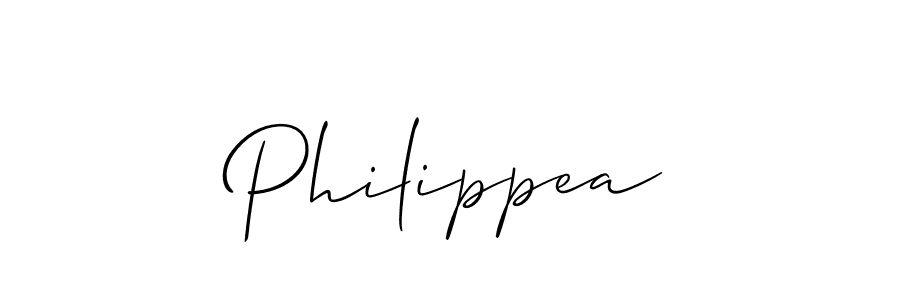How to make Philippea signature? Allison_Script is a professional autograph style. Create handwritten signature for Philippea name. Philippea signature style 2 images and pictures png