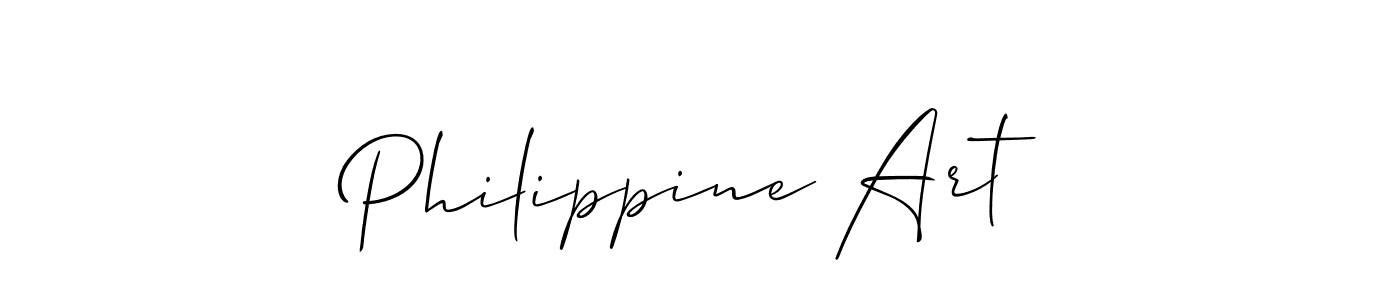 Use a signature maker to create a handwritten signature online. With this signature software, you can design (Allison_Script) your own signature for name Philippine Art. Philippine Art signature style 2 images and pictures png