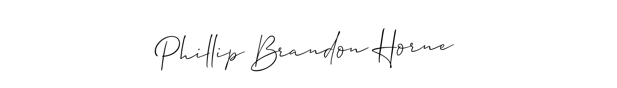 Use a signature maker to create a handwritten signature online. With this signature software, you can design (Allison_Script) your own signature for name Phillip Brandon Horne. Phillip Brandon Horne signature style 2 images and pictures png